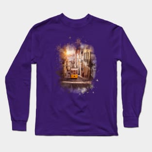 Lisbon Yellow Tram. Long Sleeve T-Shirt